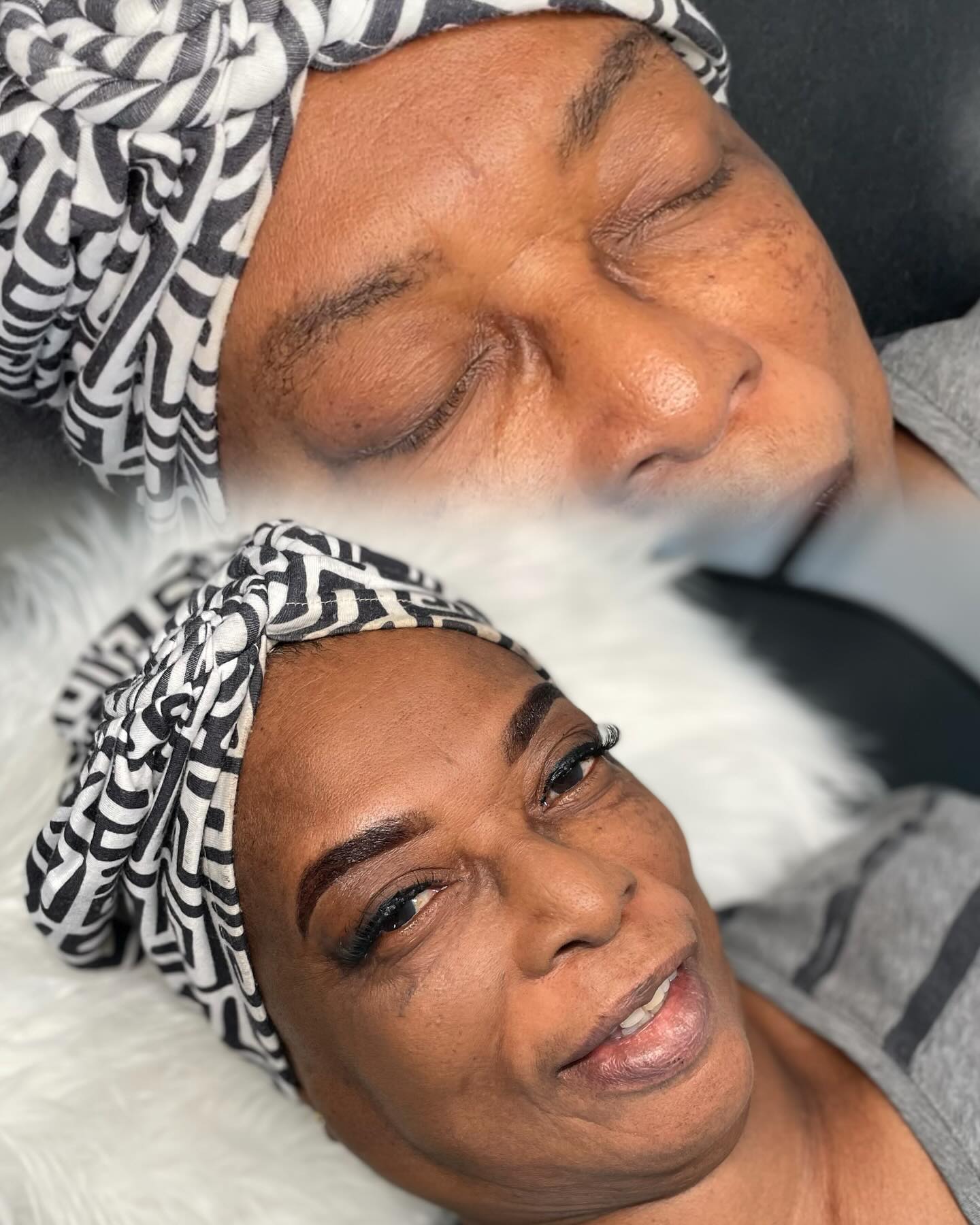 Eye with fresh hybrid lash extension set